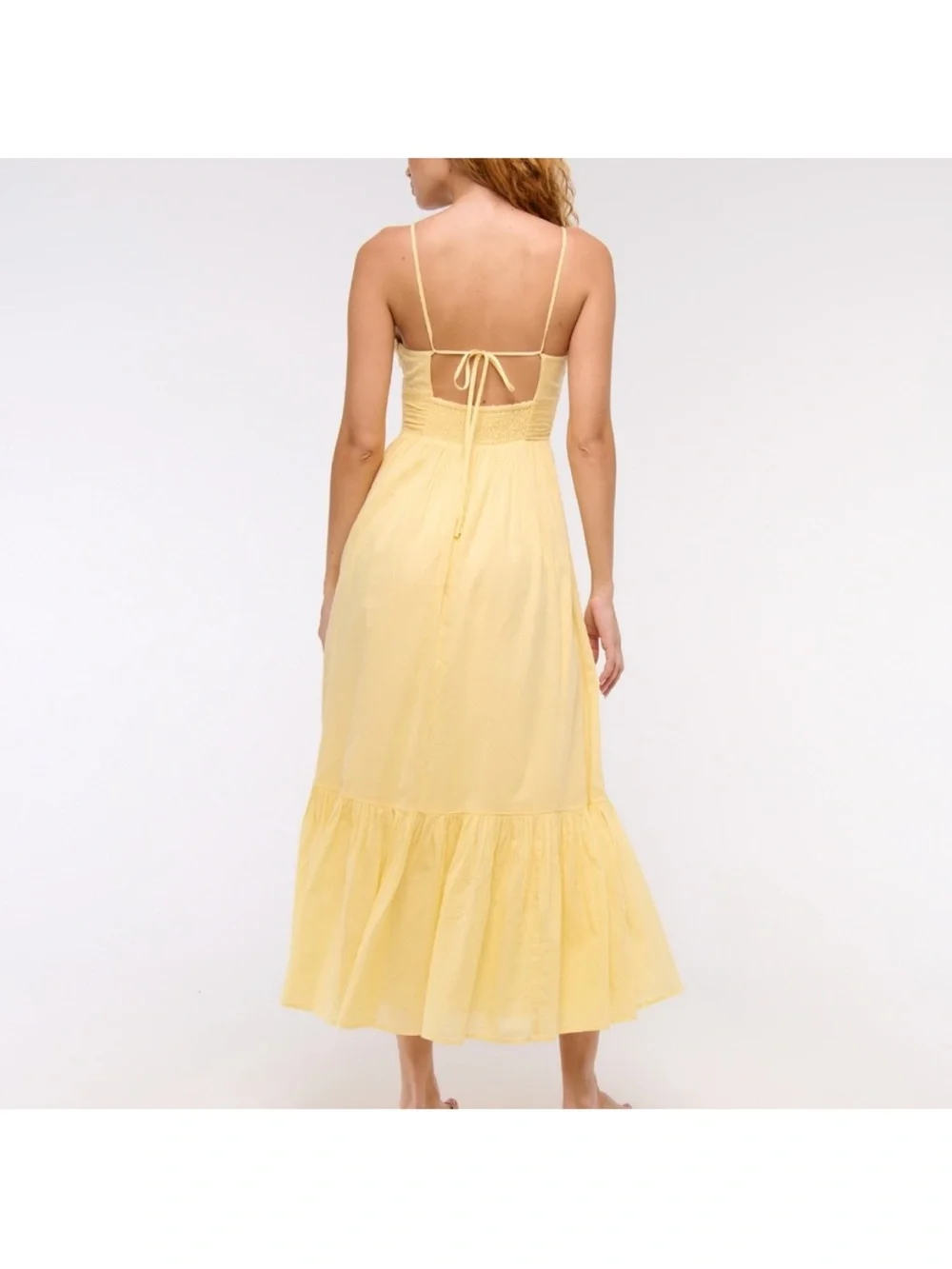 Abercrombie Bra Free Yellow Maxi Dress